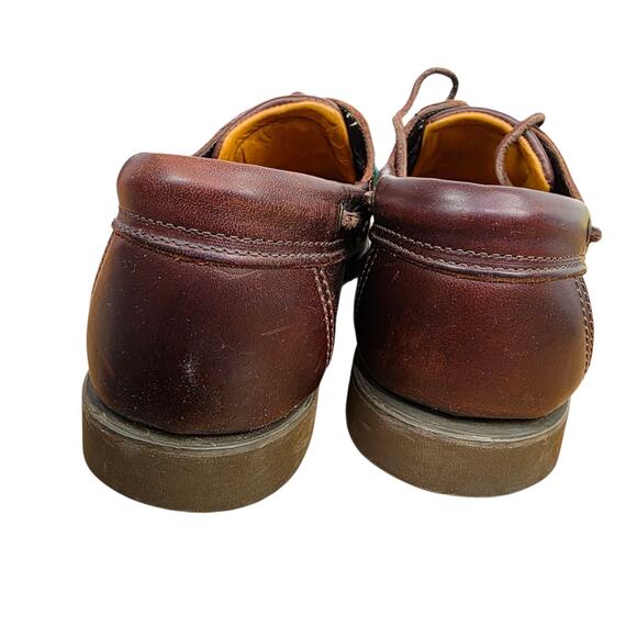 Allen Edmonds Key Largo Boat Shoes Mens Size 12 B Brown Leather Vibram Soles - Picture 5 of 10